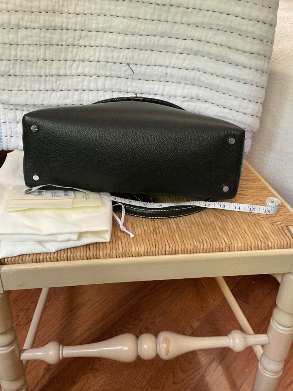 Toteme T-Lock Top Handle Bag Black - Picture 5 of 10
